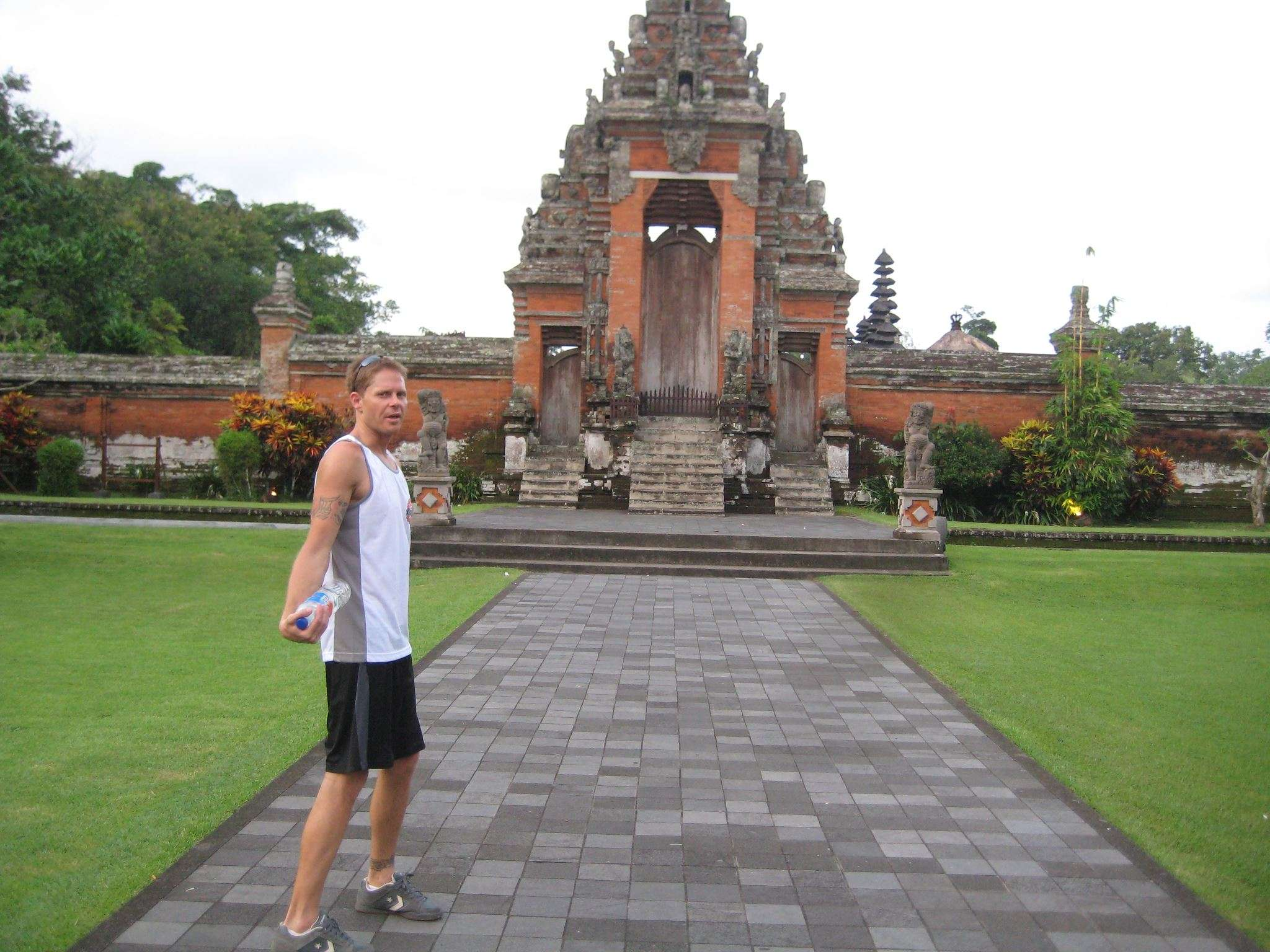 Derek In Front Of Temple