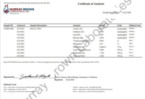 Red Thai Kratom Lab Report 1.60% Mitragynine